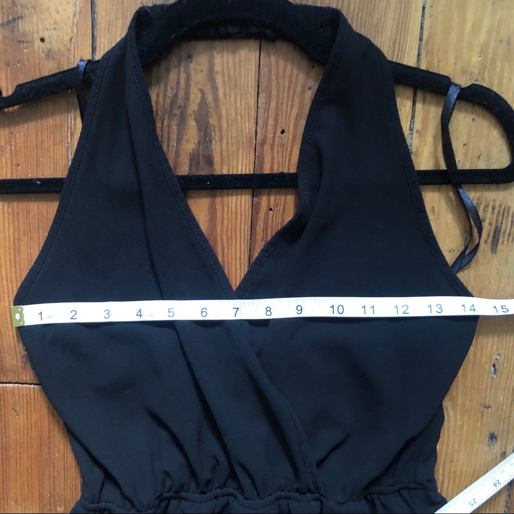 Monteau Black Halter dress size medium - Picture 5 of 6
